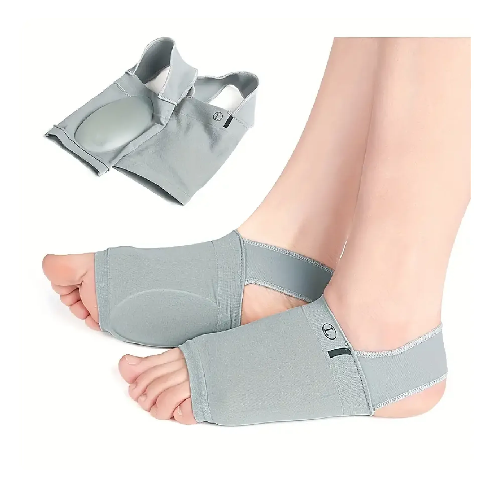 1pair Foot Insoles Arch Support (Soft, Only Fit Night And Home Use, Long-term Use And Replace Regularly), for Heel, Flat Feet, Fallen Arch, Help Plantar Fasciitis