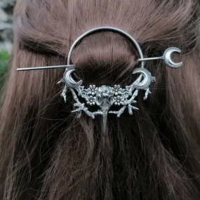3 Styles Unique Vintage Crow Witch Hair Stick Viking Dragon Moon y2k Accessories Also Can Be Brooch