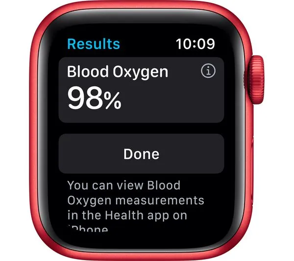 APPLE Watch Series 6 Cellular - PRODUCT(RED) Aluminium with PRODUCT(RED) Sports Band, 44 mm - Acceptable