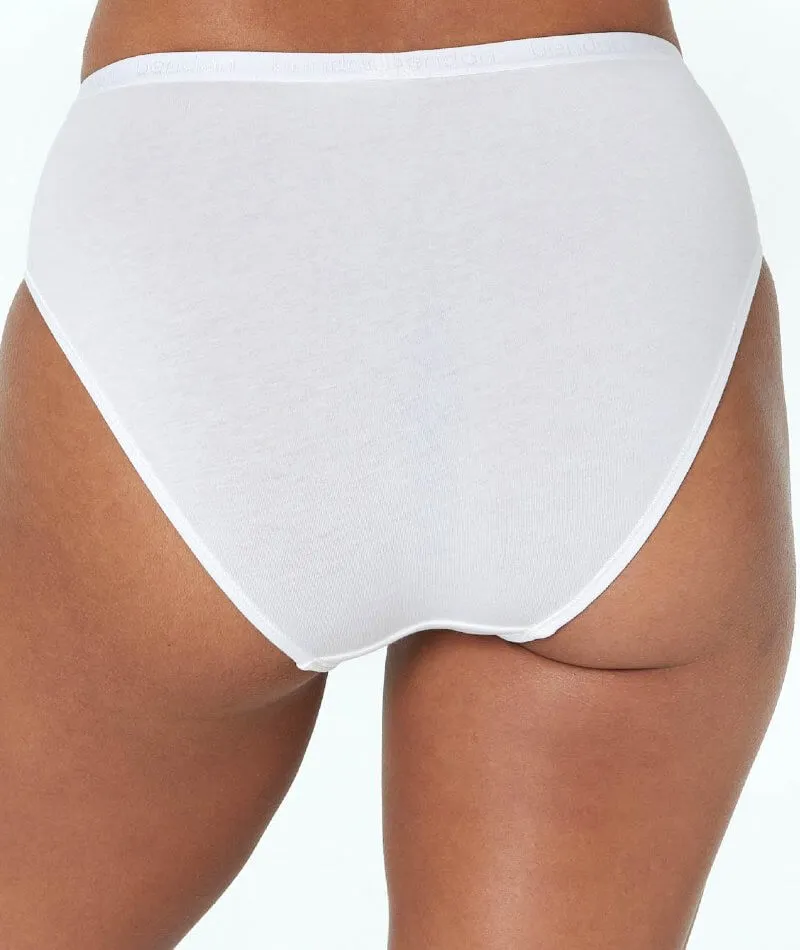 Bendon Body Cotton High Cut Brief - White