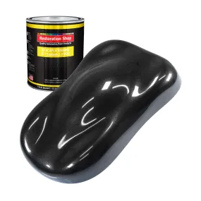 Black Sparkle Metallic Acrylic Enamel Auto Paint - Quart Paint Color Only - Professional Single Stage Automotive Car Truck Equipment Coating, 2.8 VOC