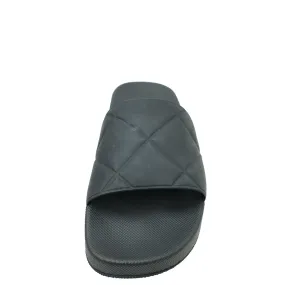 Bottega Veneta Black Rubber Slider Sandal 41