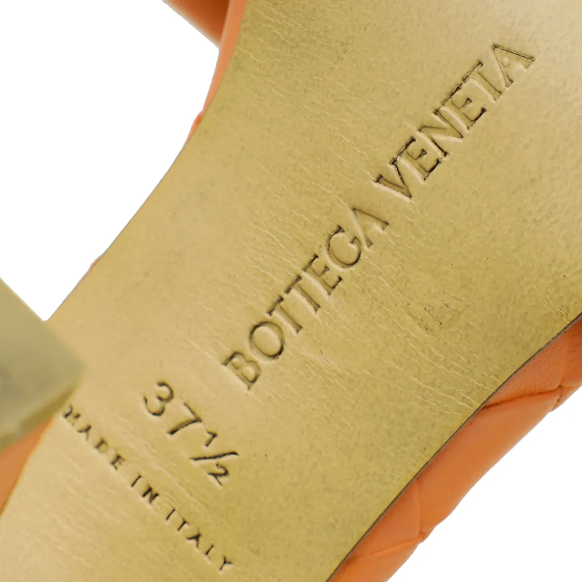 Bottega Veneta Coral Intrecciato Nappa Lido Mule 37.5