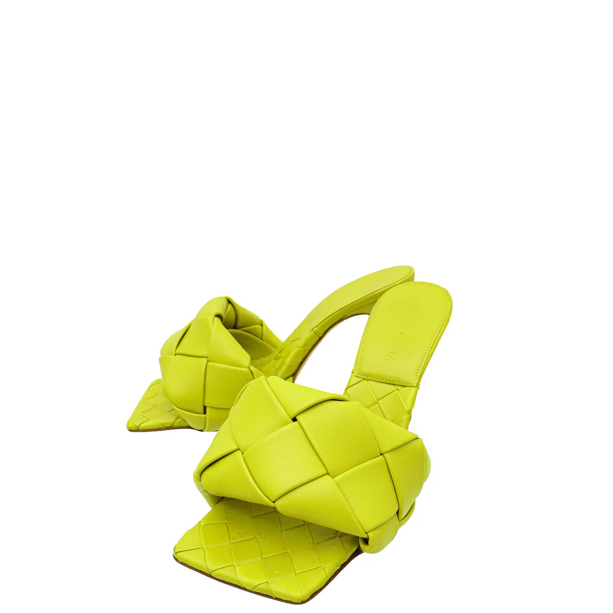 Bottega Veneta Lagoon Acid Intrecciato Nappa Lido Mule 36