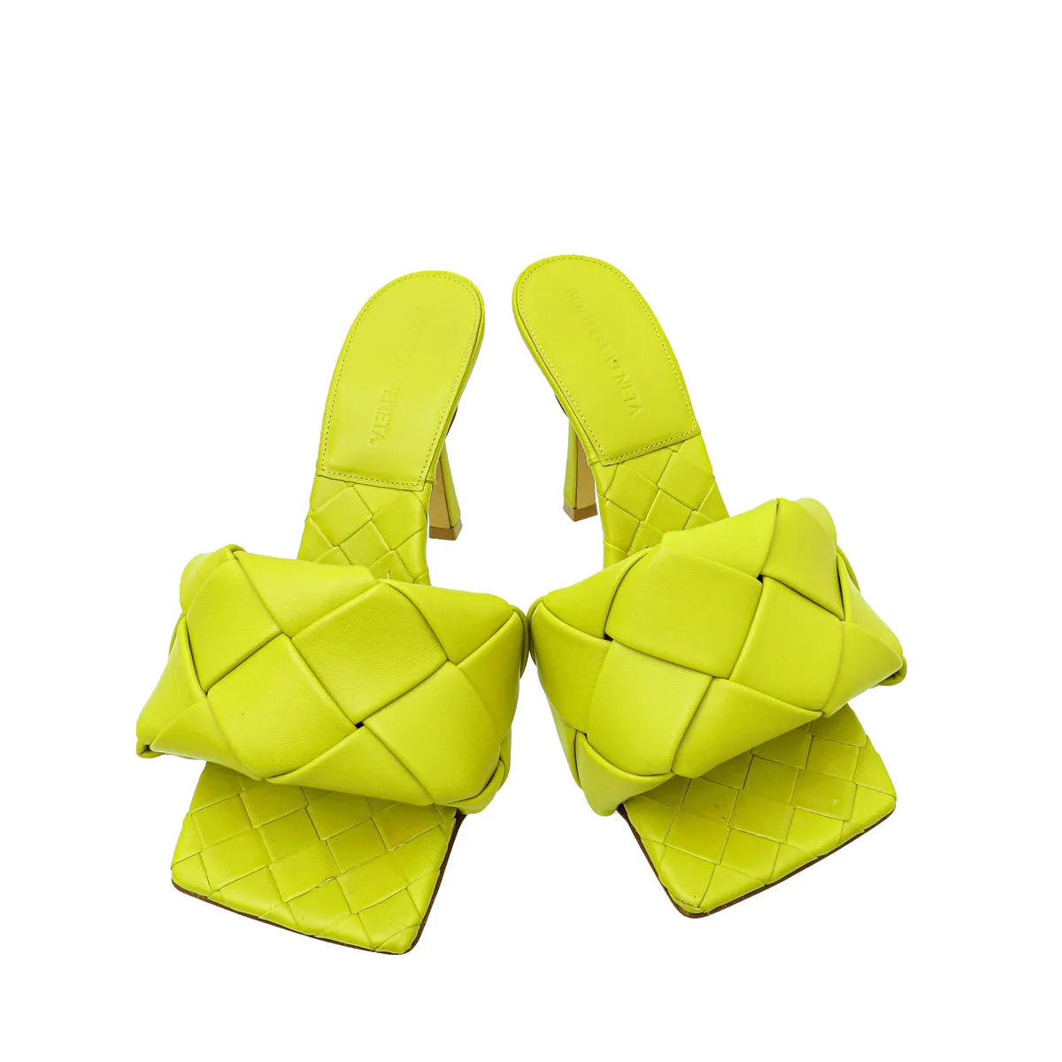 Bottega Veneta Lagoon Acid Intrecciato Nappa Lido Mule 36
