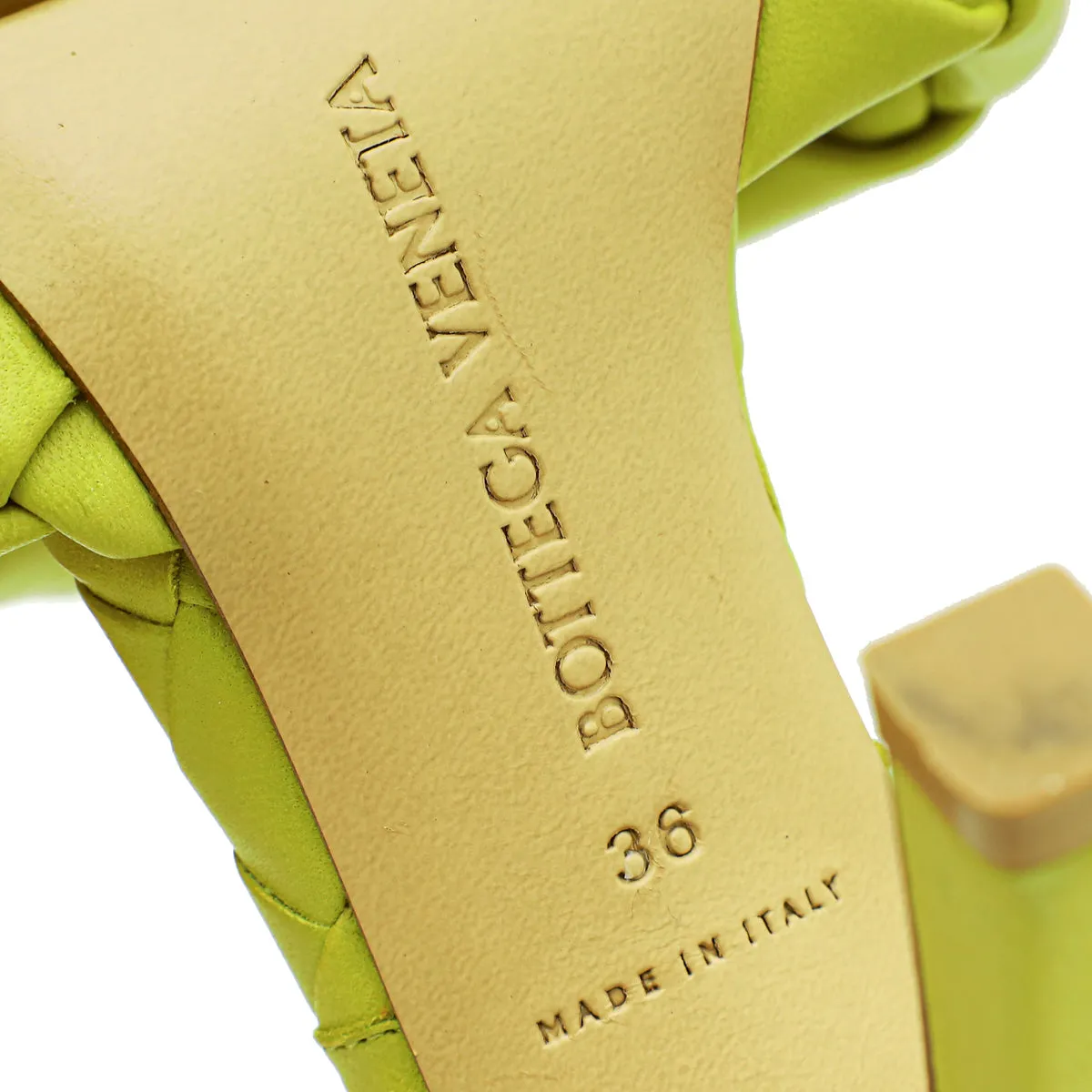Bottega Veneta Lagoon Acid Intrecciato Nappa Lido Mule 36