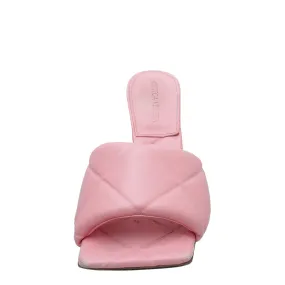 Bottega Veneta Pink Lido Intrecciato Embossed Mules 36