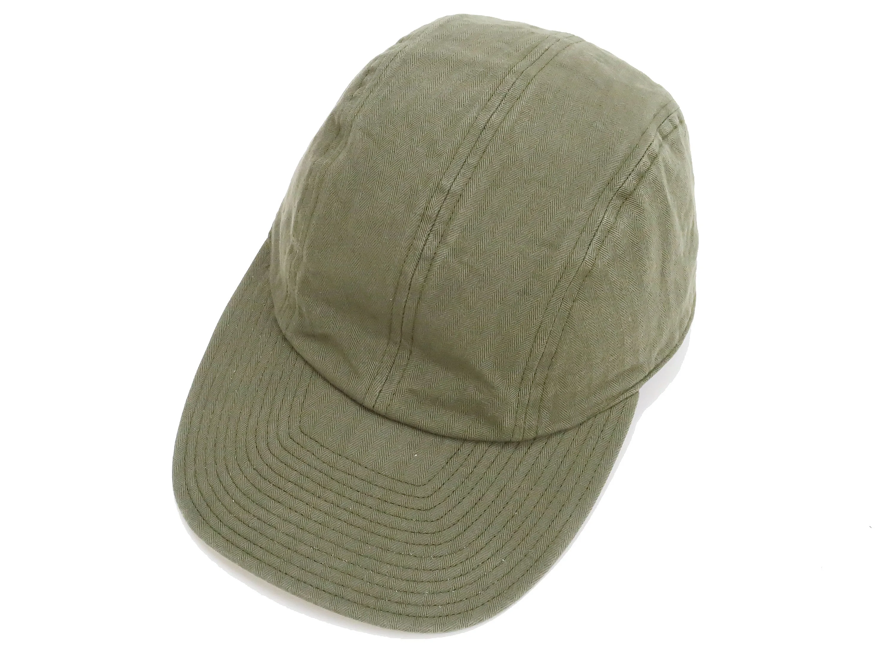 Buzz Rickson Cap Men's Casual Military Style HBT Herringbone Working Hat BR02714 Olive