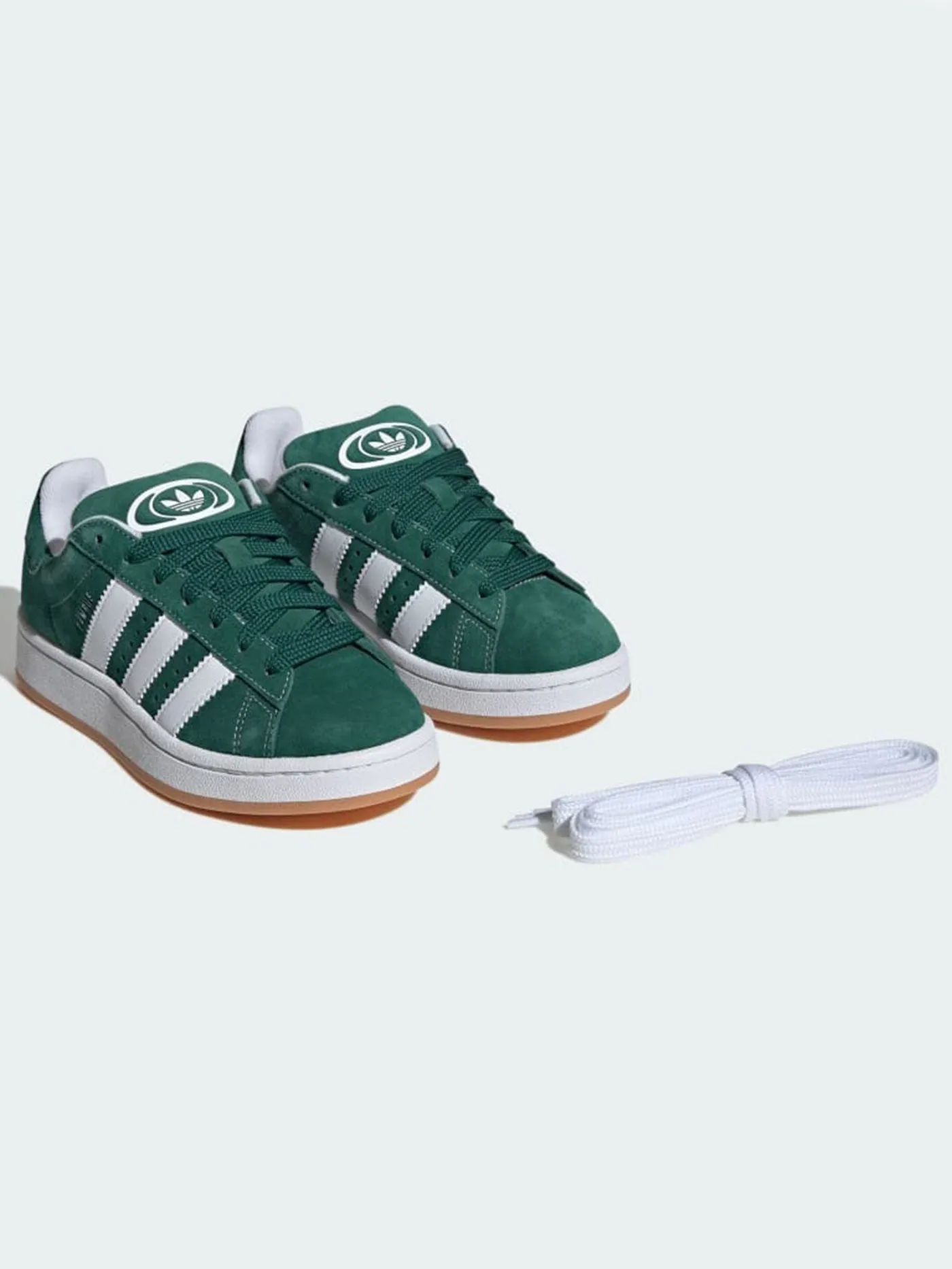 Campus 00S Dark Green/White/Off White Shoes (Kids)