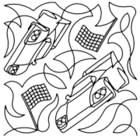 Cars Racing - Designed by Vickie Malaski