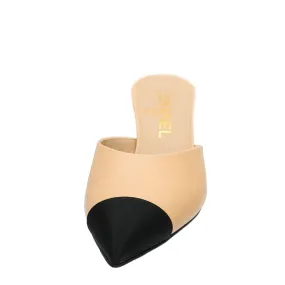 Chanel Bicolor CC Cap Toe Mules 37
