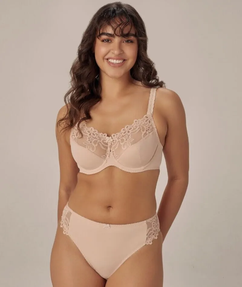 Fayreform Coral High Cut Brief - Latte