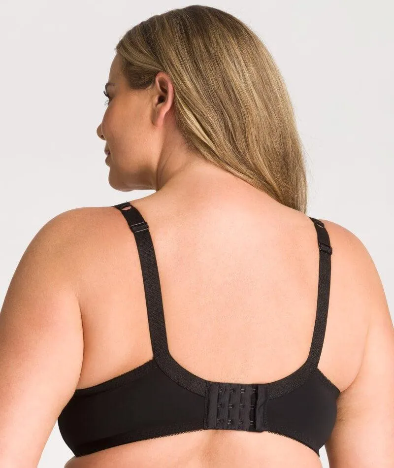 Fayreform Delicate Lace Underwire Bra - Black/Cream Tan