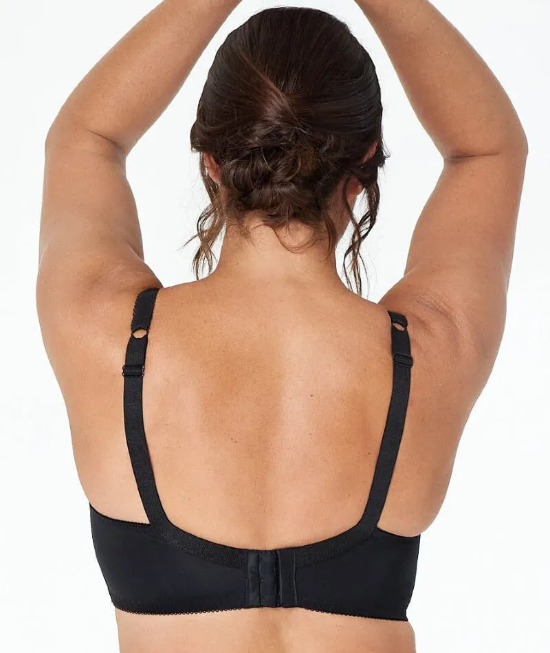 Fayreform Delicate Lace Underwire Bra - Black/Cream Tan