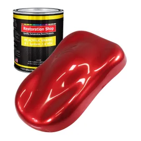 Firethorn Red Pearl Acrylic Enamel Auto Paint - Gallon Paint Color Only - Professional Single Stage Automotive Car Truck Equipment Coating, 2.8 VOC