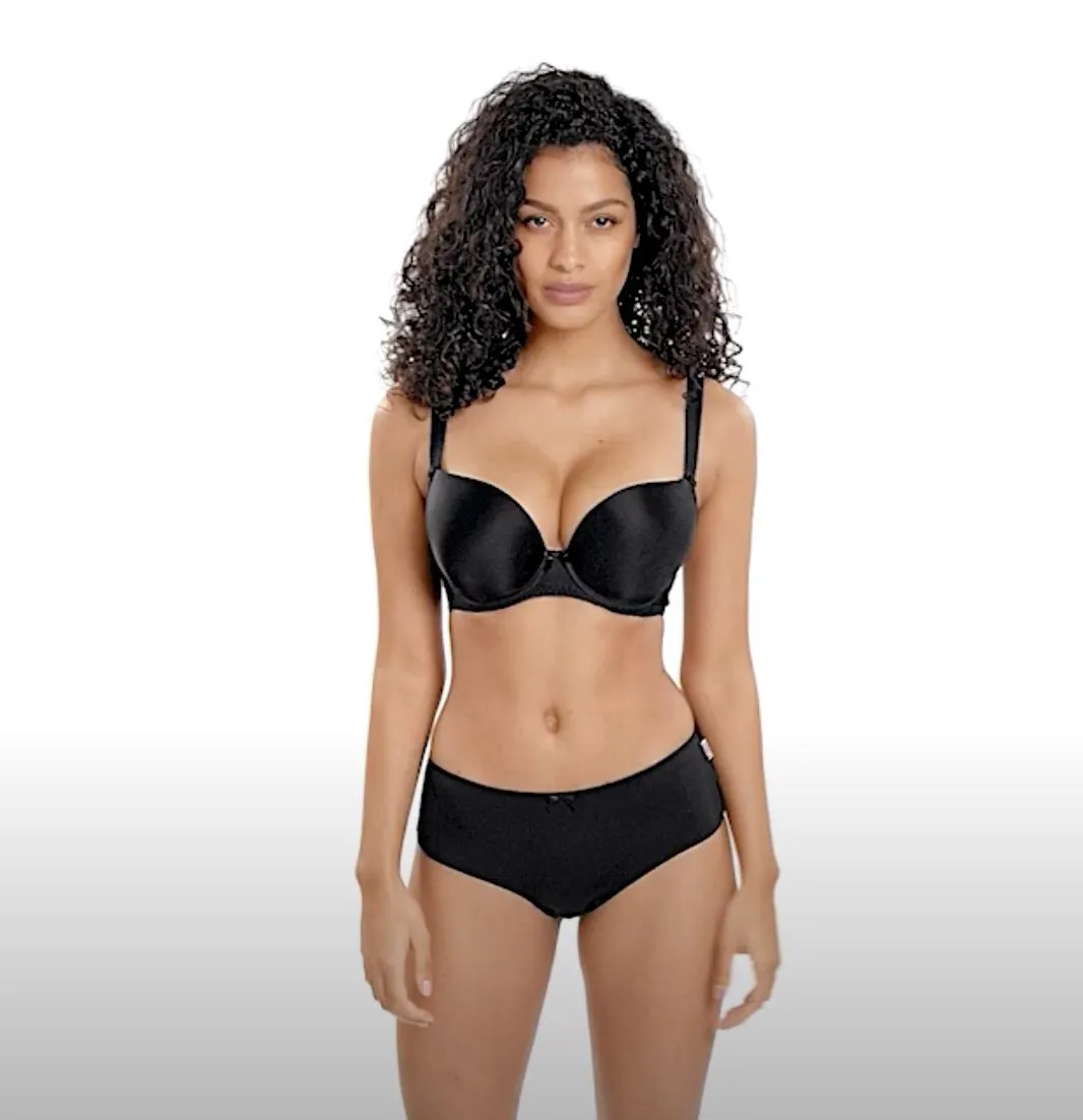Freya Deco Moulded Plunge Bra - Black
