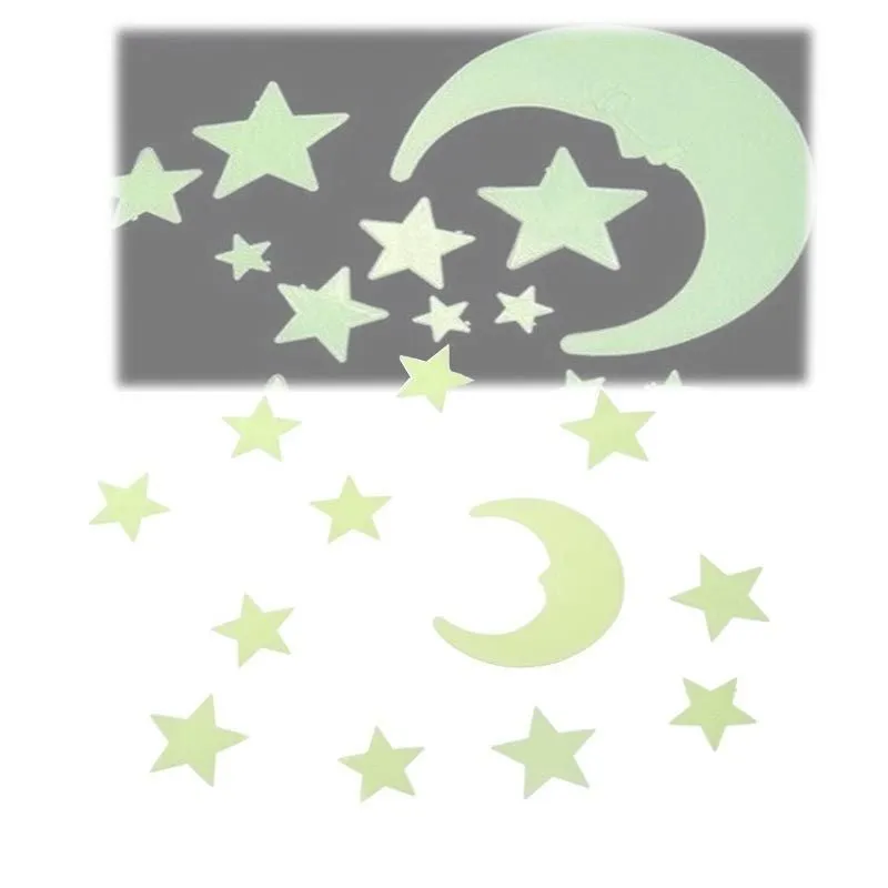 Glow In The Dark Moons & Stars
