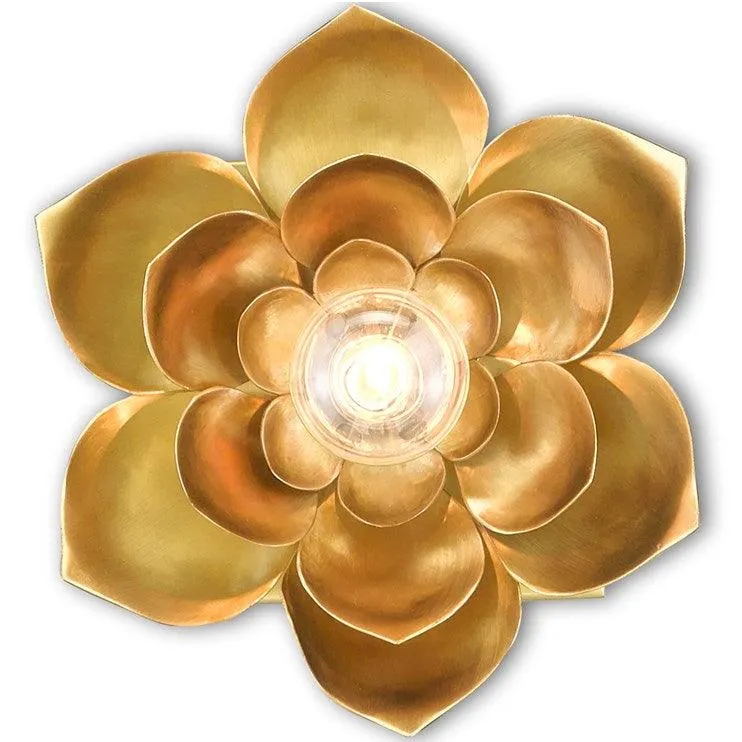 Golden Bloom Glam Wall Sconce