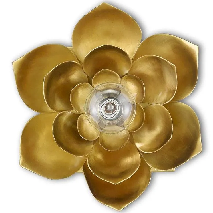 Golden Bloom Glam Wall Sconce