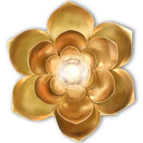 Golden Bloom Glam Wall Sconce
