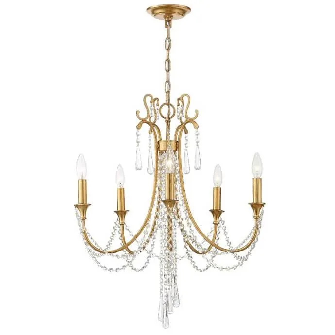 Golden Crystal Collier Chandelier