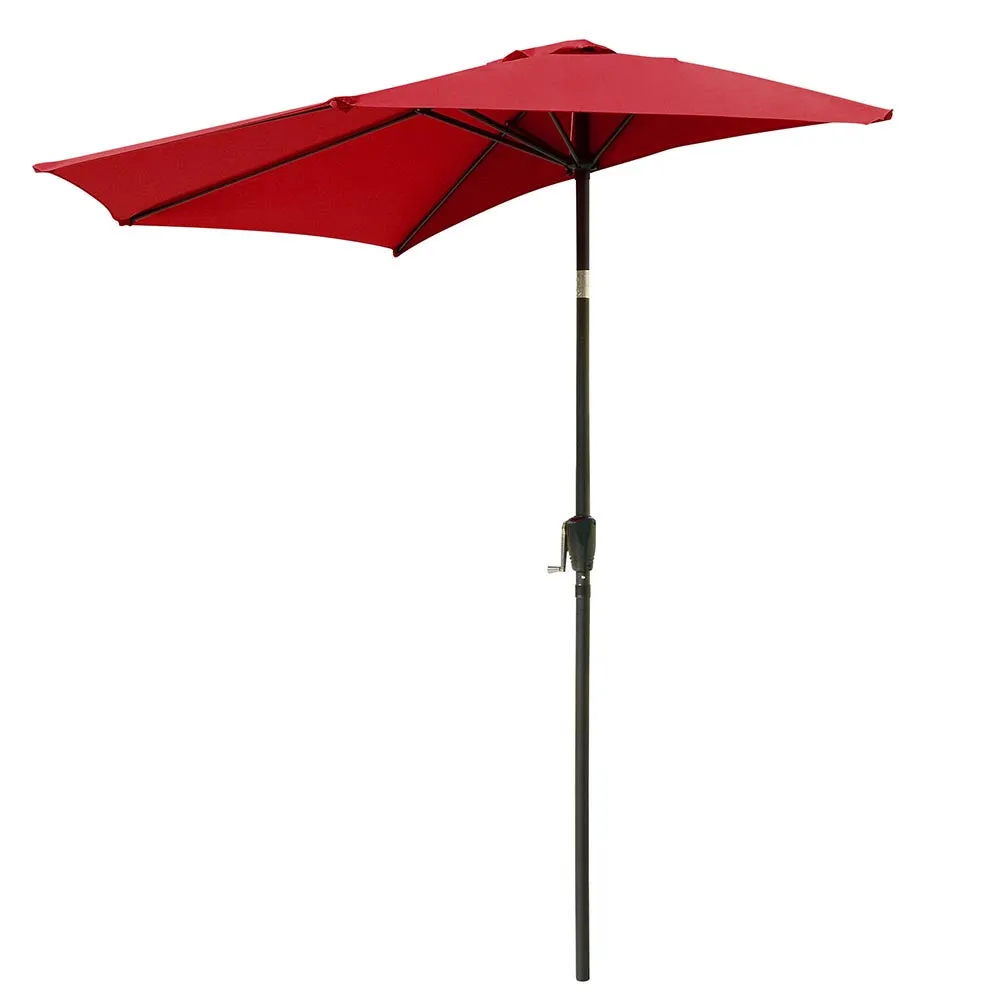 Half Umbrella with Tilt 10ft 5-Rib