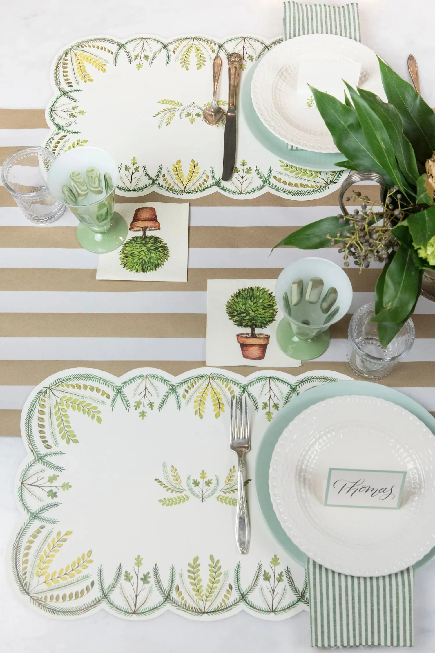 Hester & Cook: Kraft White Classic Stripe Runner