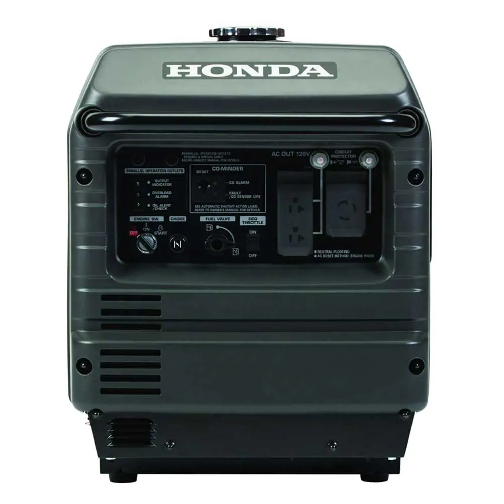 Honda EU3000iS 3,000 Watt Portable Gas Powered Inverter Generator w/ CO-Minder - Scratch and Dent