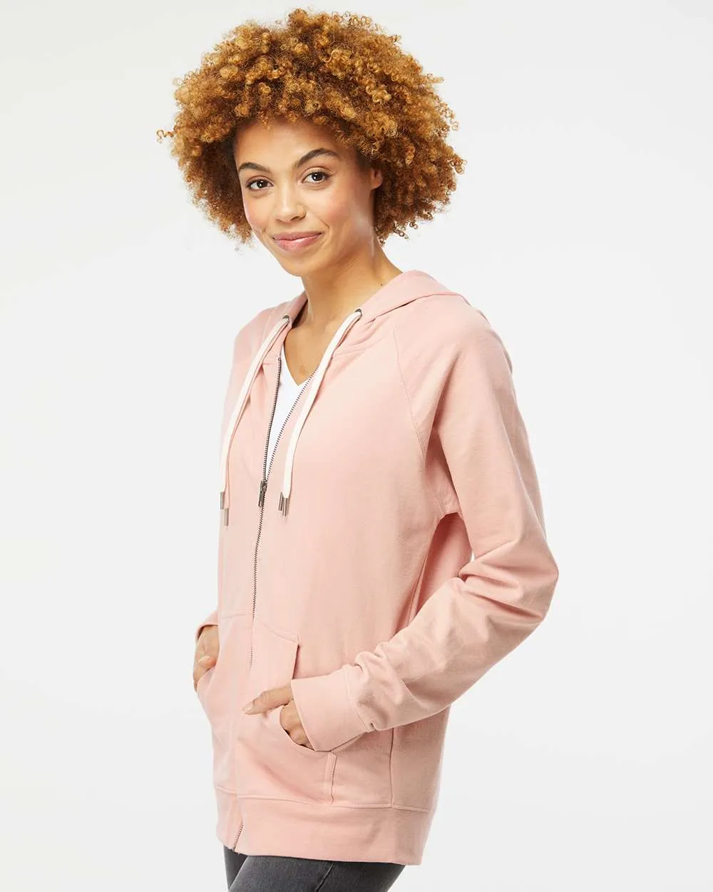 Independent Trading Co. Icon Lightweight Loopback Terry Full-Zip Hooded Sweatshirt SS1000Z
