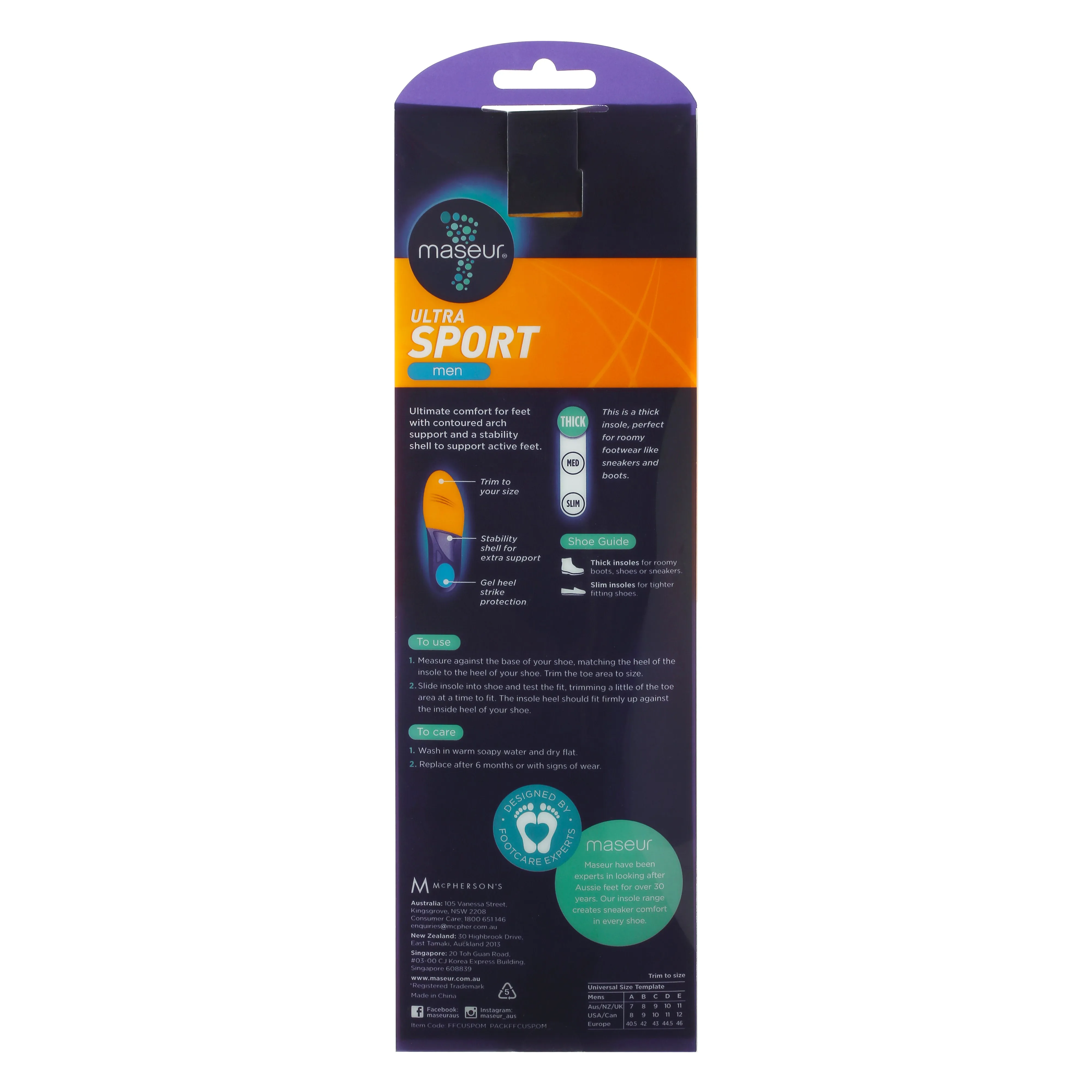 Men's Ultra Sport Insoles