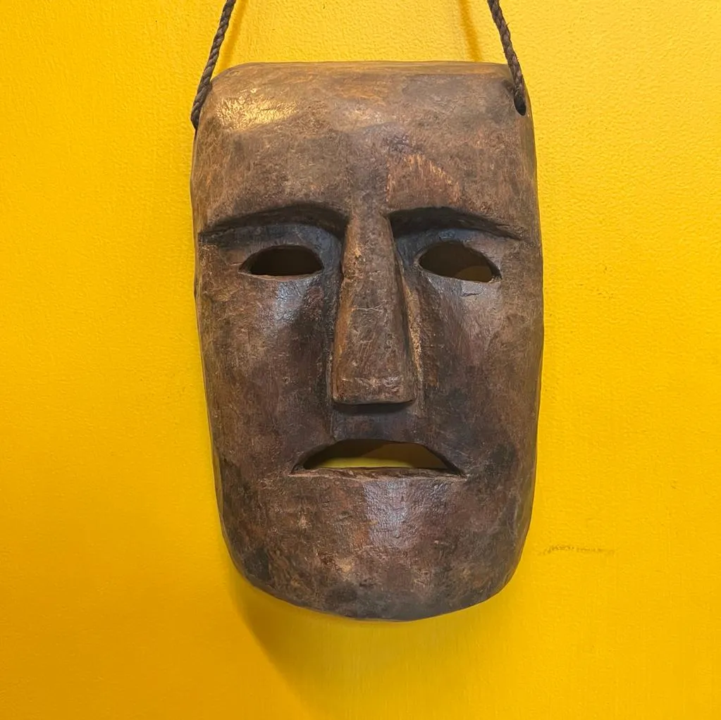 Mukhauta 4 : Vintage Wooden Mask (9.75 inches)