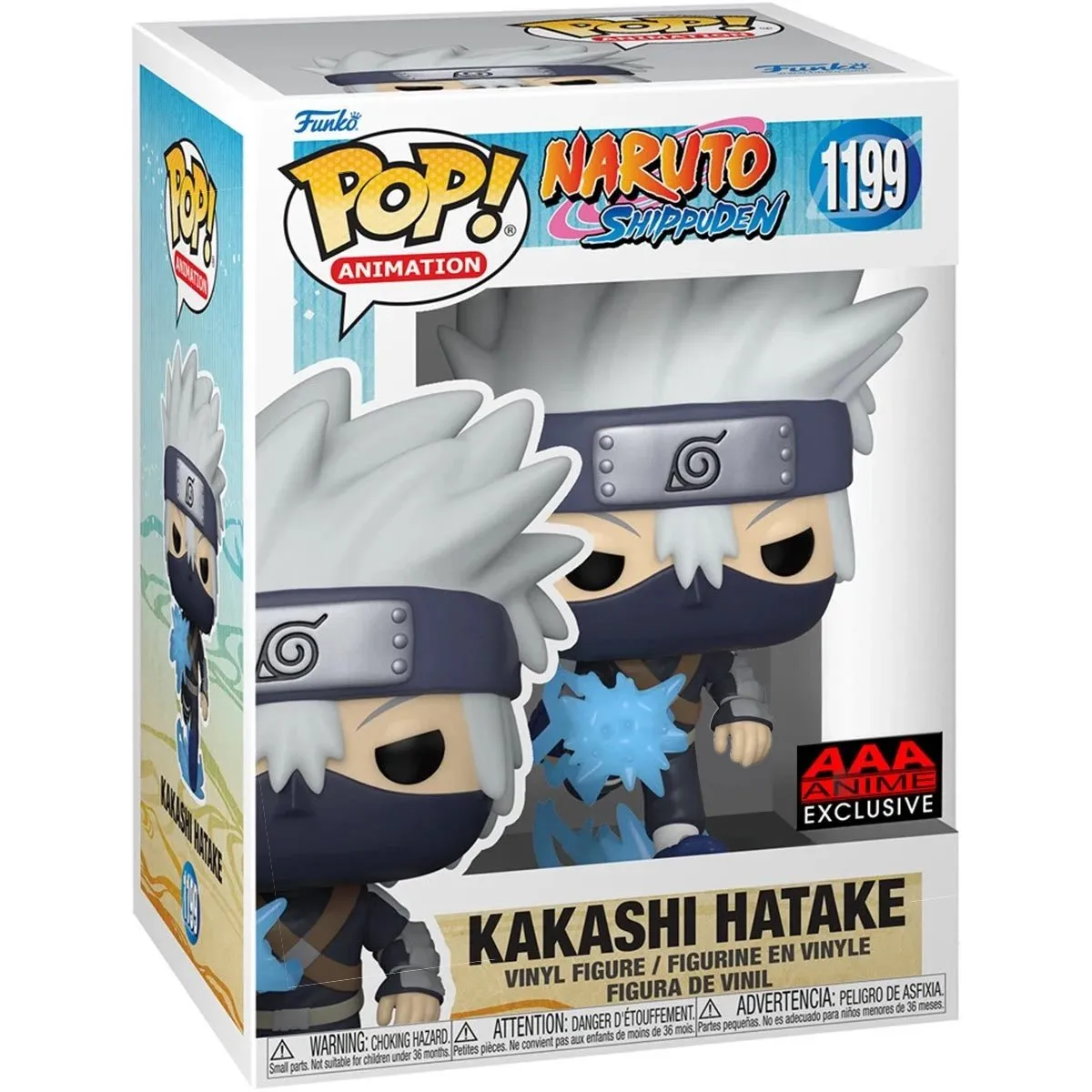 Naruto Shippuden - Kakashi Hatake Funko Pop! Animation #1199 Young Kakashi With Chidori Glow In The Dark Vinyl - AAA Anime Exclusive