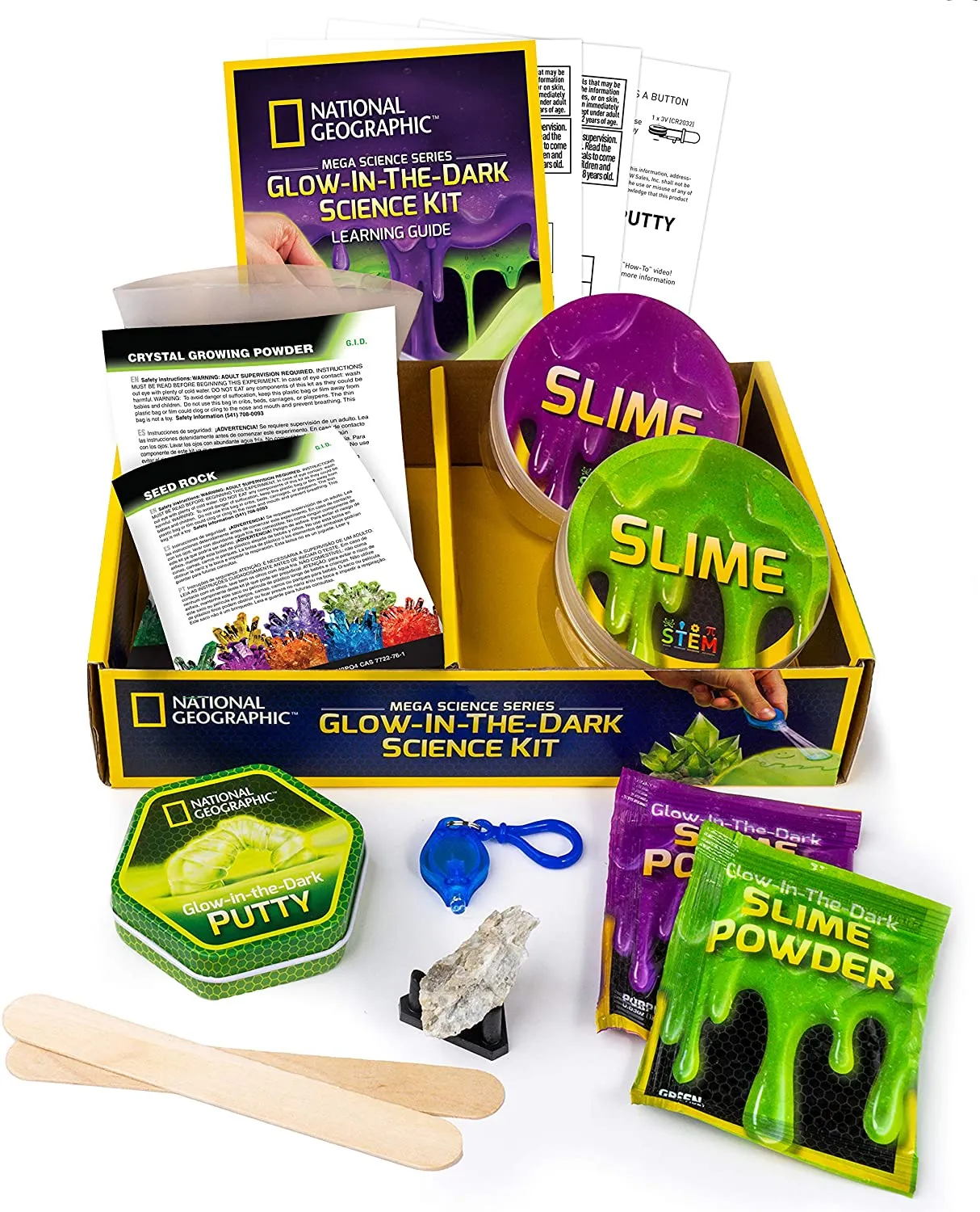 National Geographic Mega Science Series – Glow-In-The-Dark Science Kit