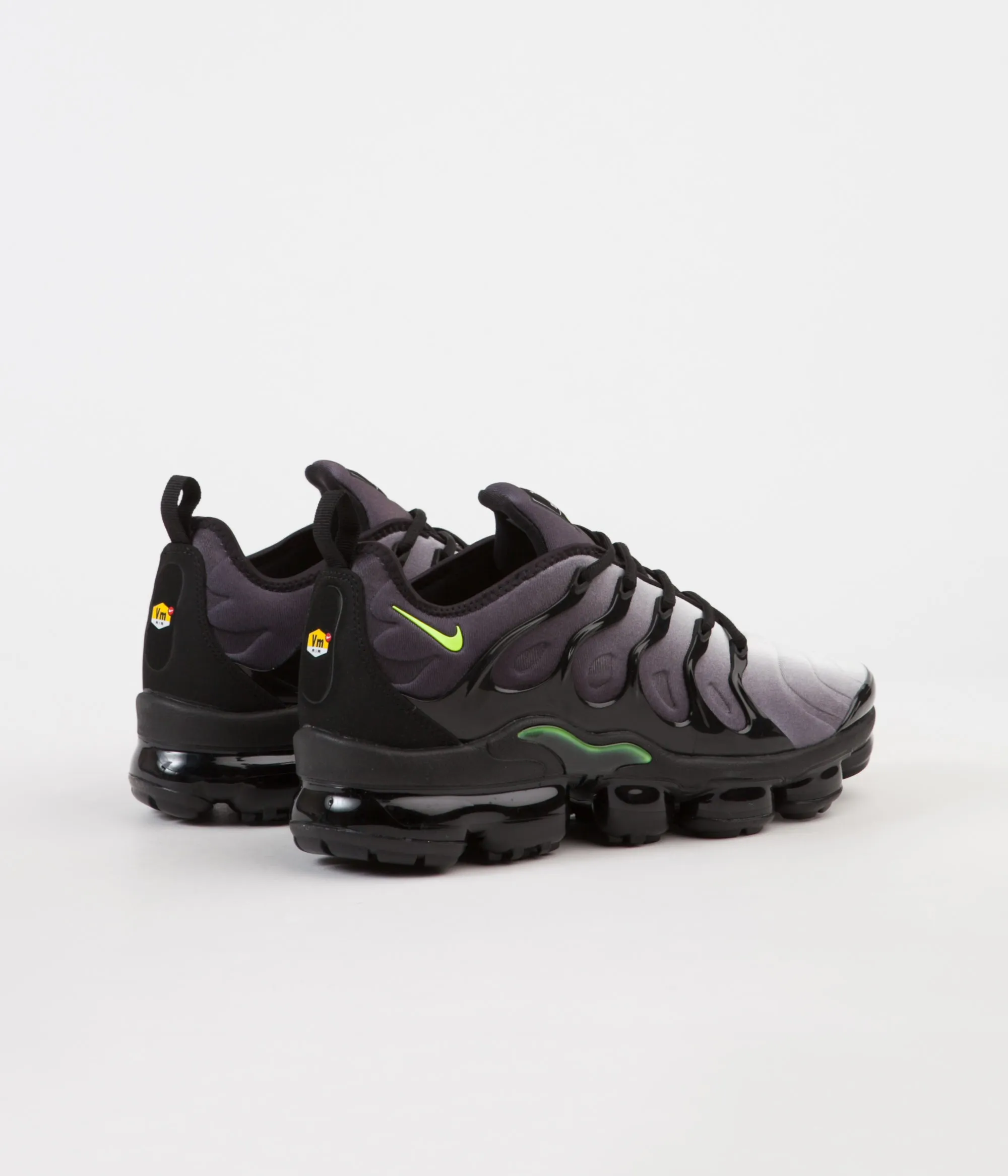 Nike Air VaporMax Plus Shoes - Black / Volt - White