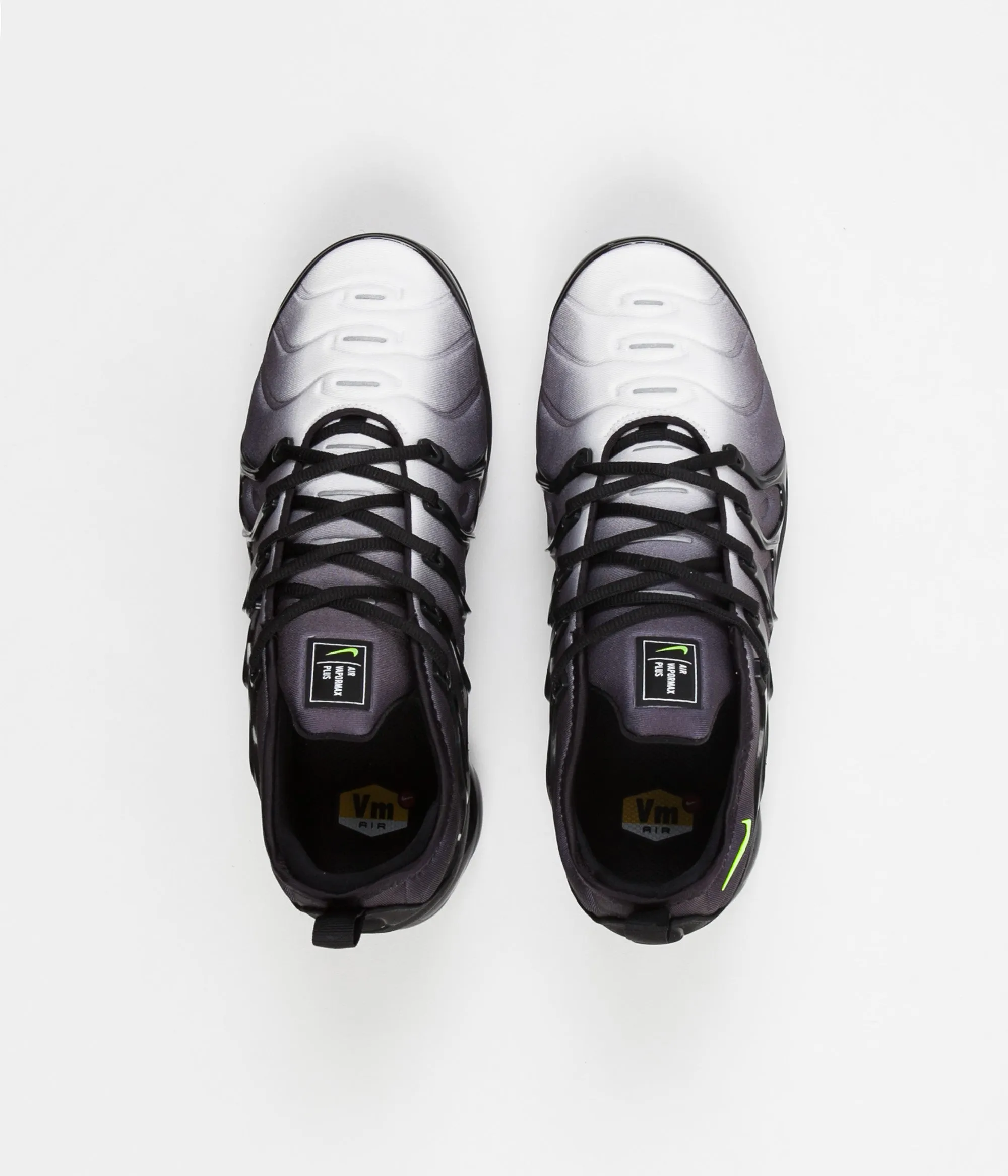 Nike Air VaporMax Plus Shoes - Black / Volt - White