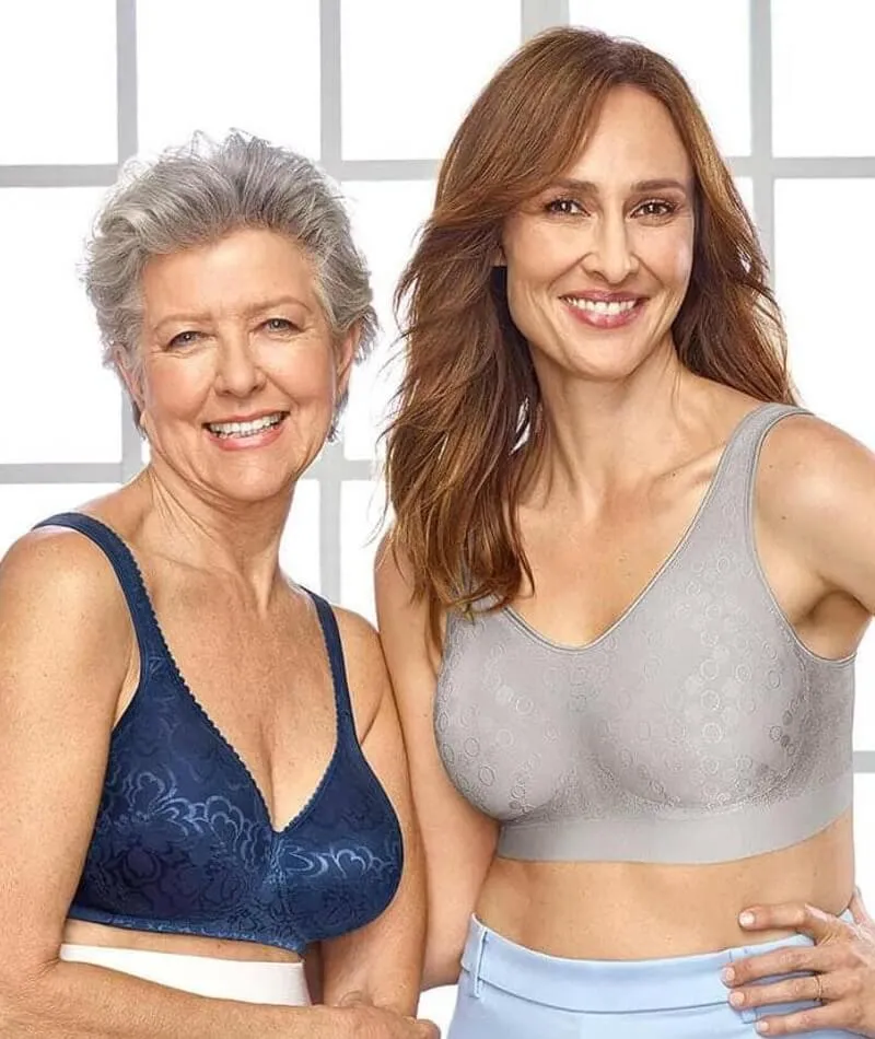 Playtex Comfort Revolution Contour Dot Wire-free Bra - Crystal Grey