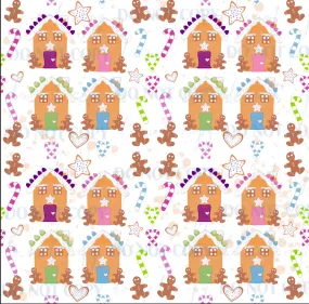 PV132 gingerbread houses vinyl sheet