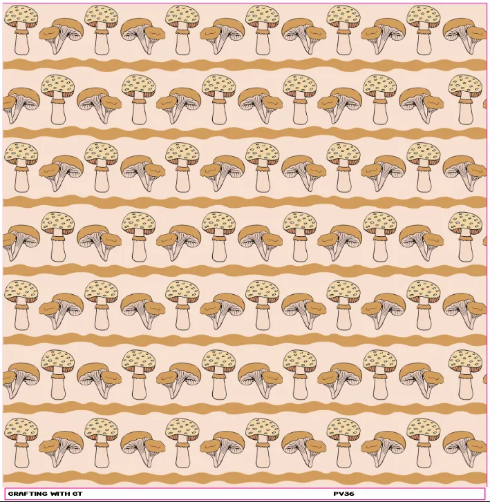 PV36 Mushrooms 1 vinyl sheet
