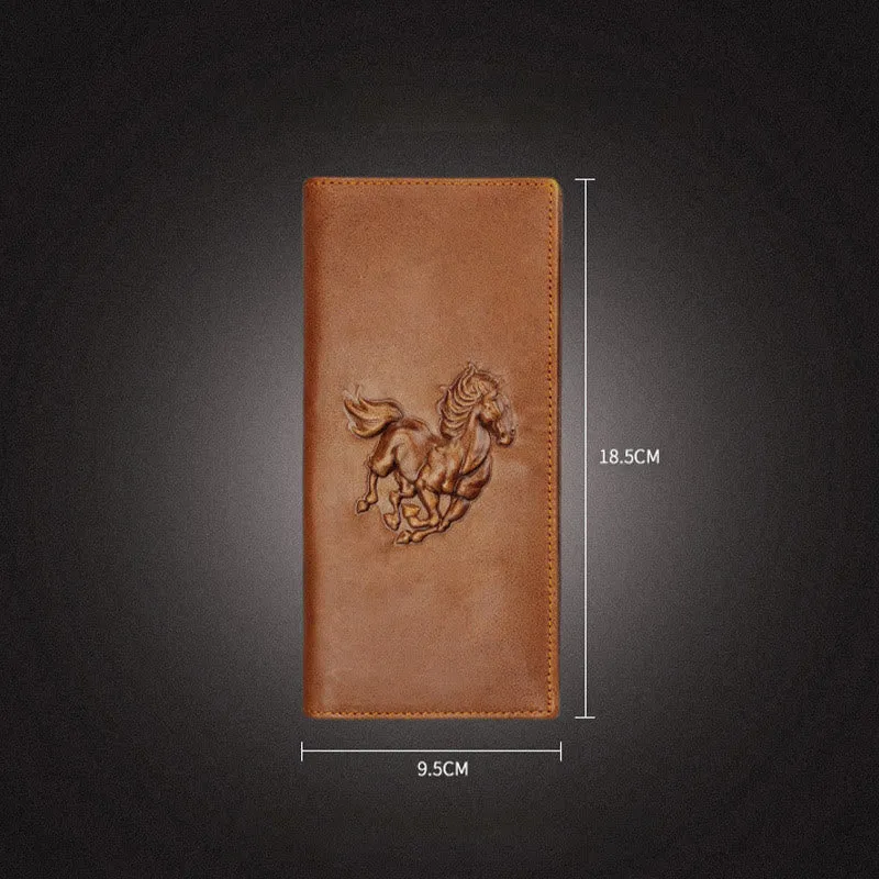 Real Leather Crocodile Engraved Wallet Retro Bifold Wallet
