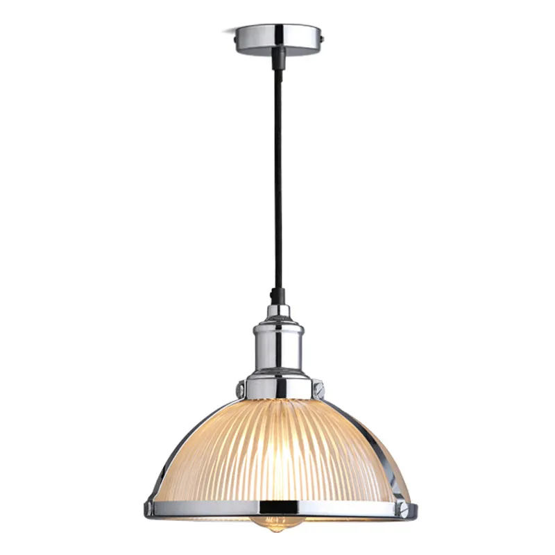 Retro Industrial Glass Pendant Light