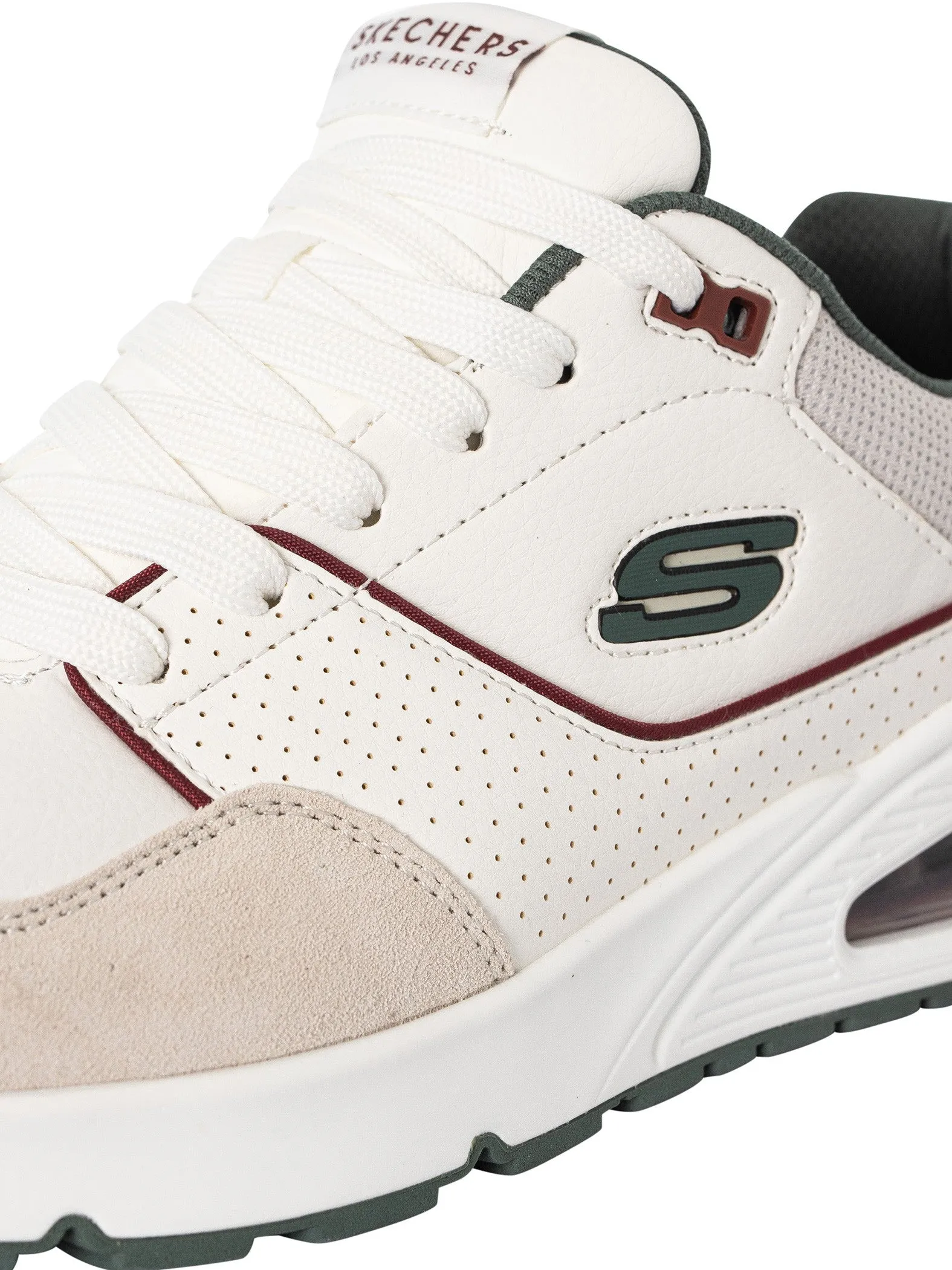 SKECHERS MEN'S UNO RETRO WHITE SNEAKER SHOES
