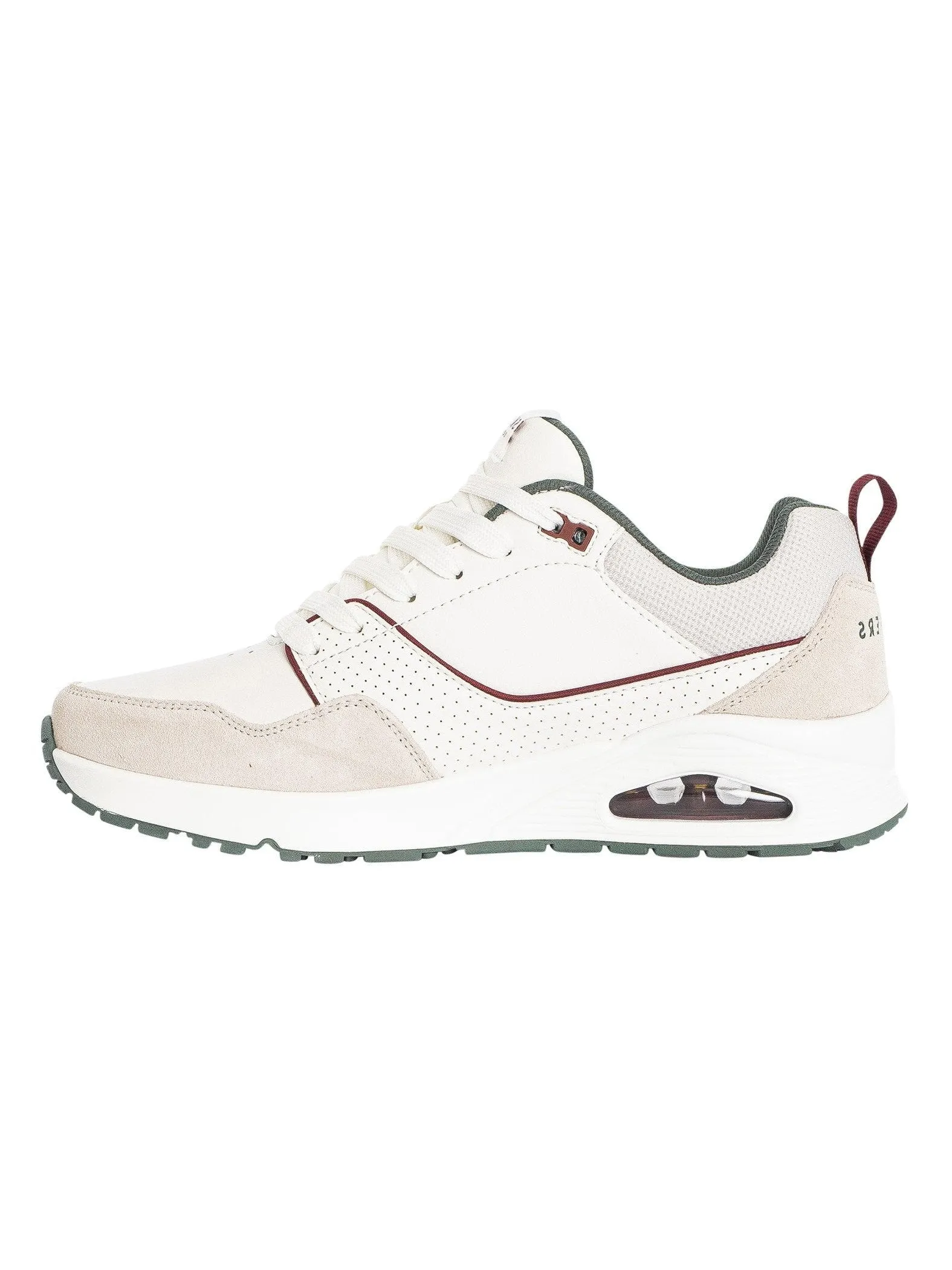 SKECHERS MEN'S UNO RETRO WHITE SNEAKER SHOES