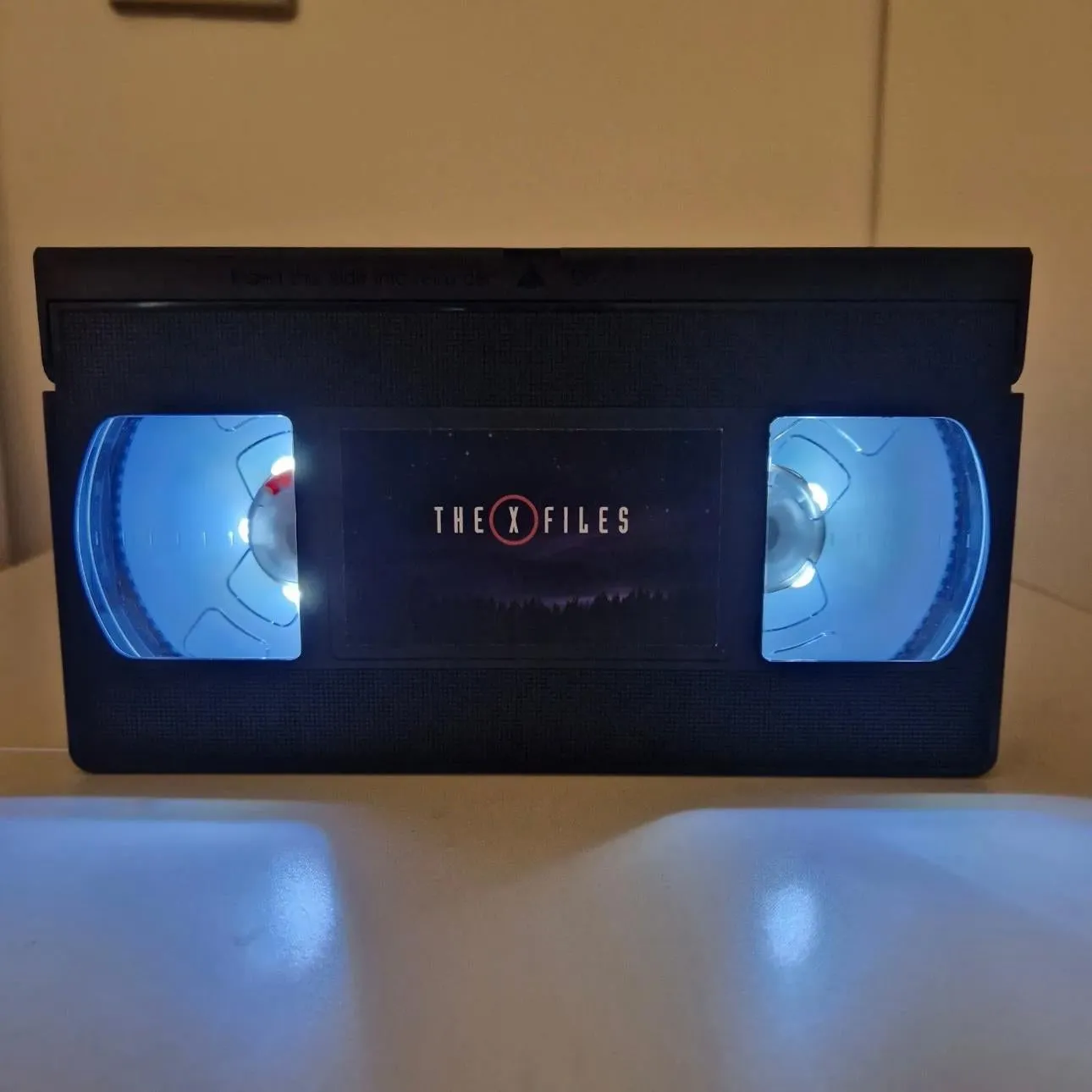 The X-Files Title Card Design (TV Show) VHS LED Lamp