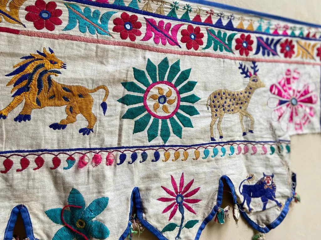 Toran : Vintage Gujarati Embroidered Textile