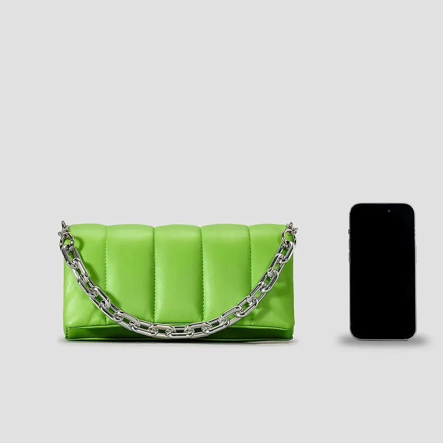 UAKISS  -  Chain Underarm Bag Women's New Fashion Design Luxury  Popular Versatile Retro 2 straps Shoulder Crossbody Small Square Bag