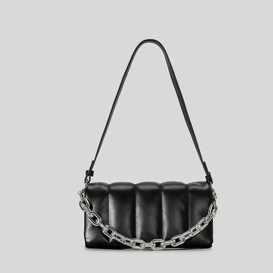 UAKISS  -  Chain Underarm Bag Women's New Fashion Design Luxury  Popular Versatile Retro 2 straps Shoulder Crossbody Small Square Bag