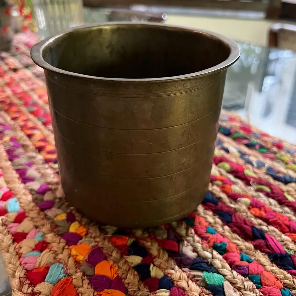 Vintage Metal Rasam Bowl 1 ( Eeya Chombu )