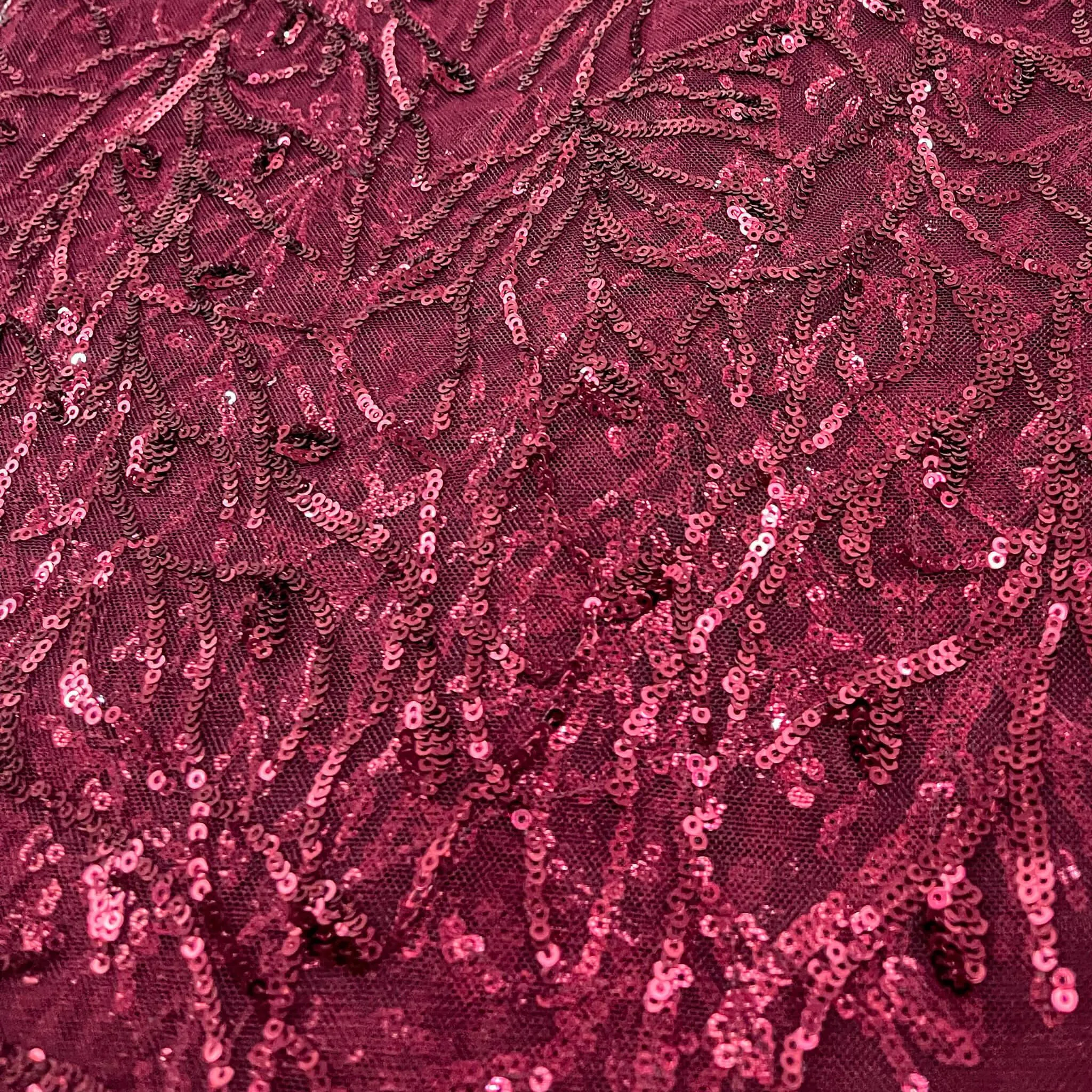 Wine Sequence Net Lace