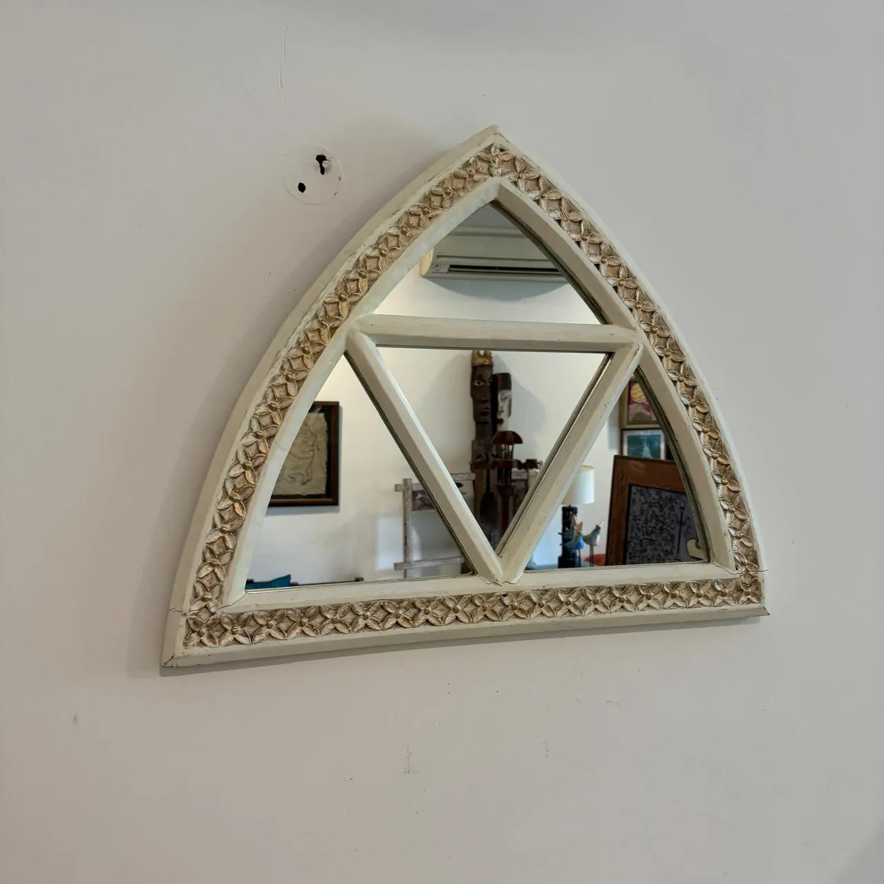 Wooden mirror : Aaina 15