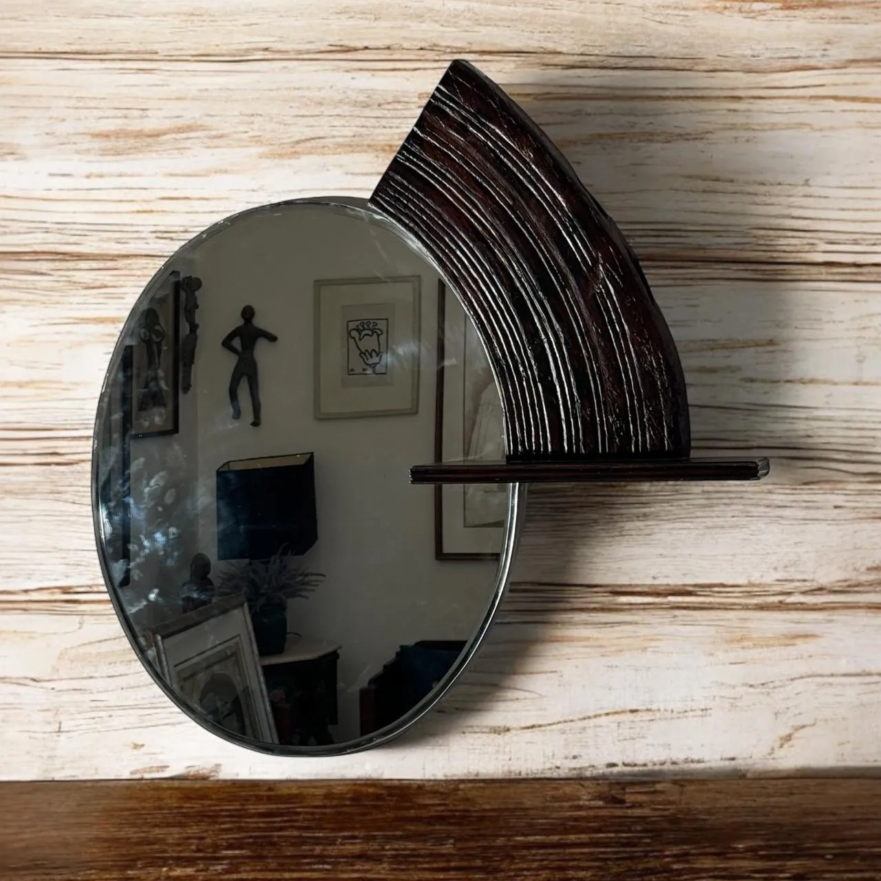 Wooden mirror : Aaina 24
